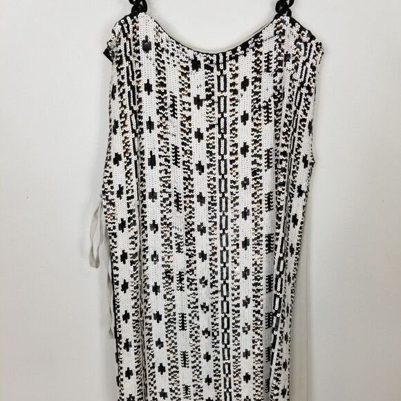3.1 Phillip Lim Bohemian Sequin Dress Sz 2 White Copper Party Event Designer - Picture 9 of 13